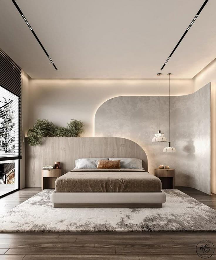 Bedroom with modern design